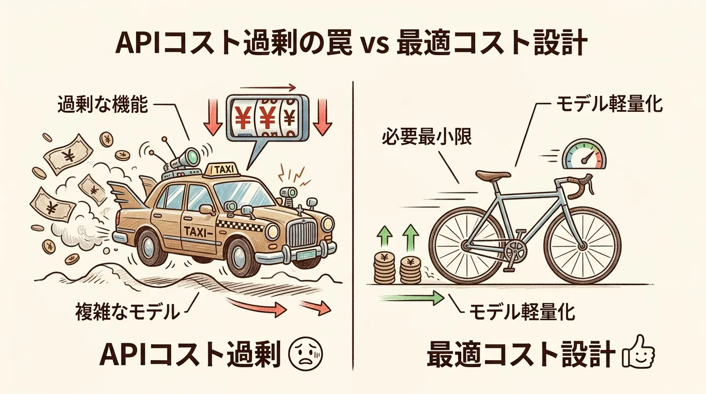 APIコスト過剰の罠 vs 最適コスト設計
