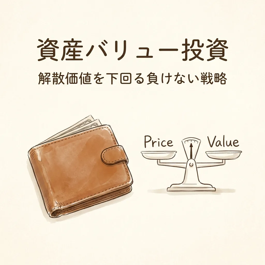 資産バリュー投資：解散価値を下回る負けない戦略