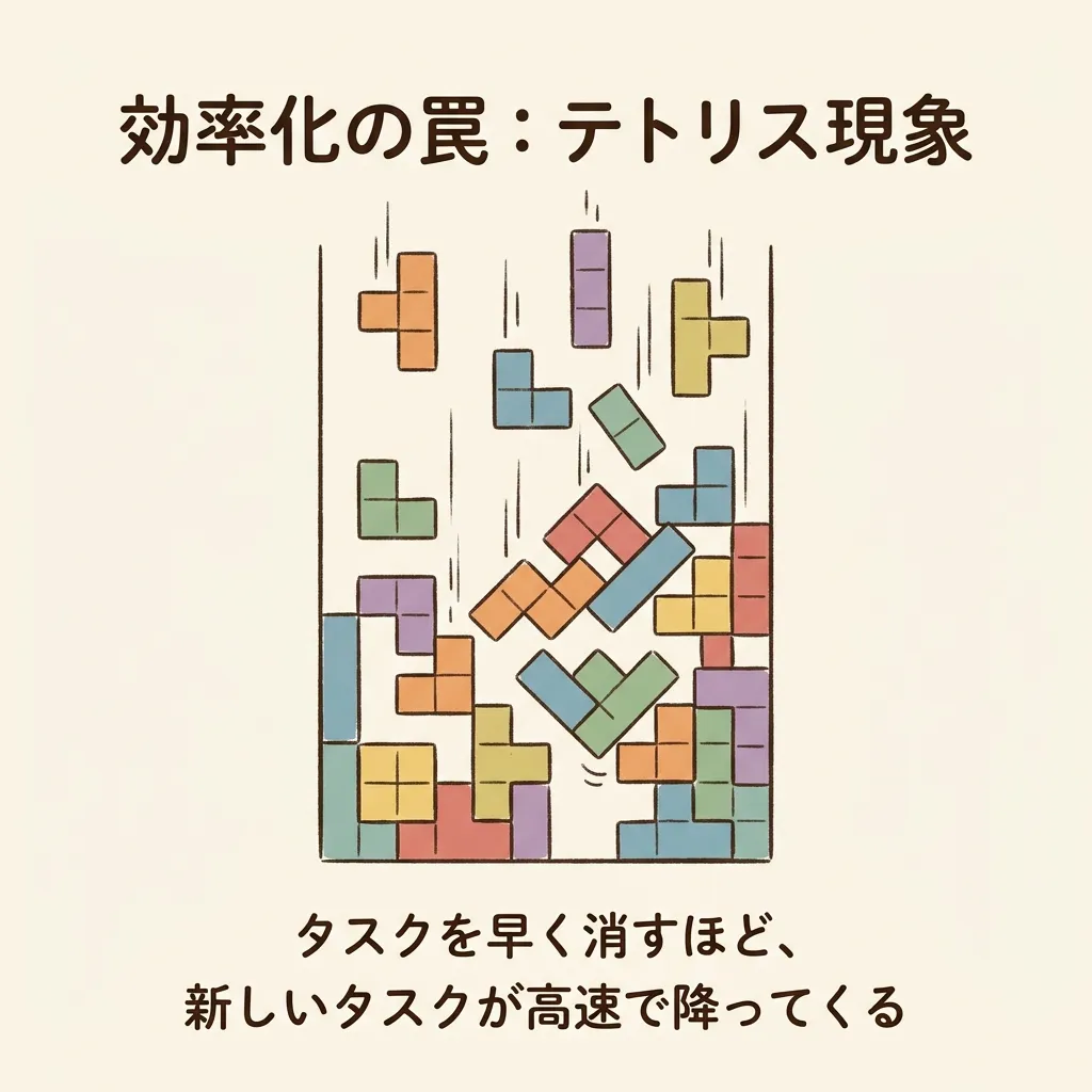 セクション1の図解:テトリス現象