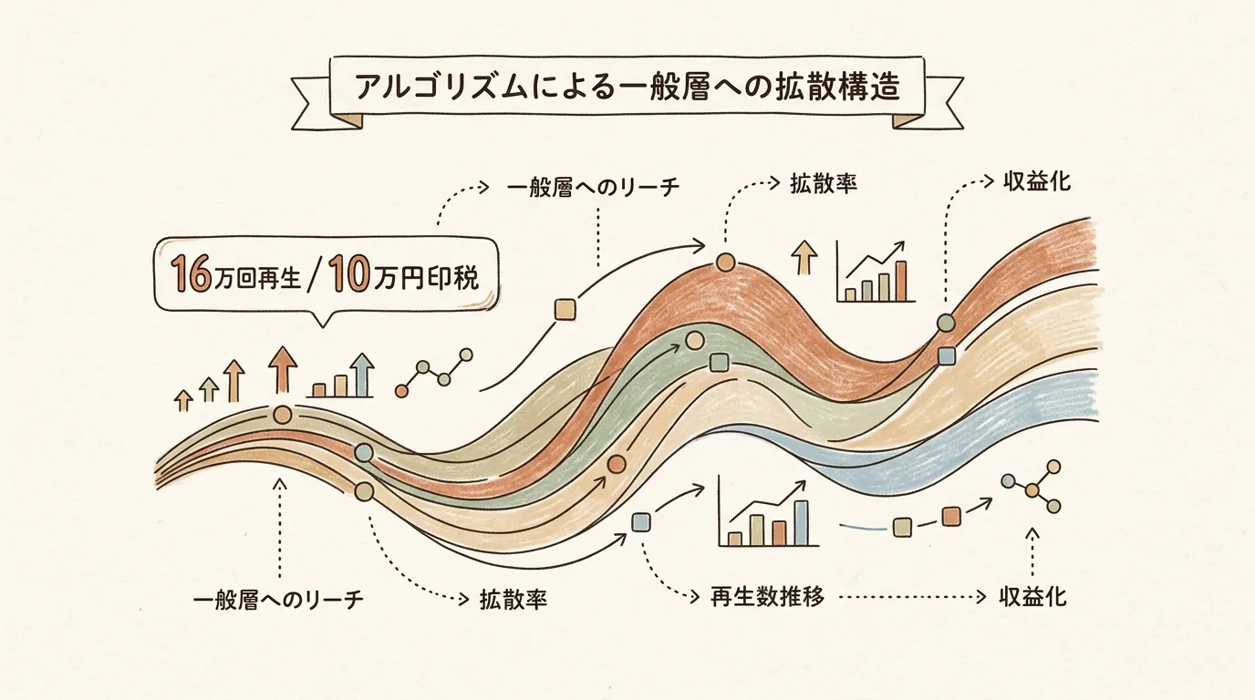 アルゴリズムによる一般層への拡散構造
