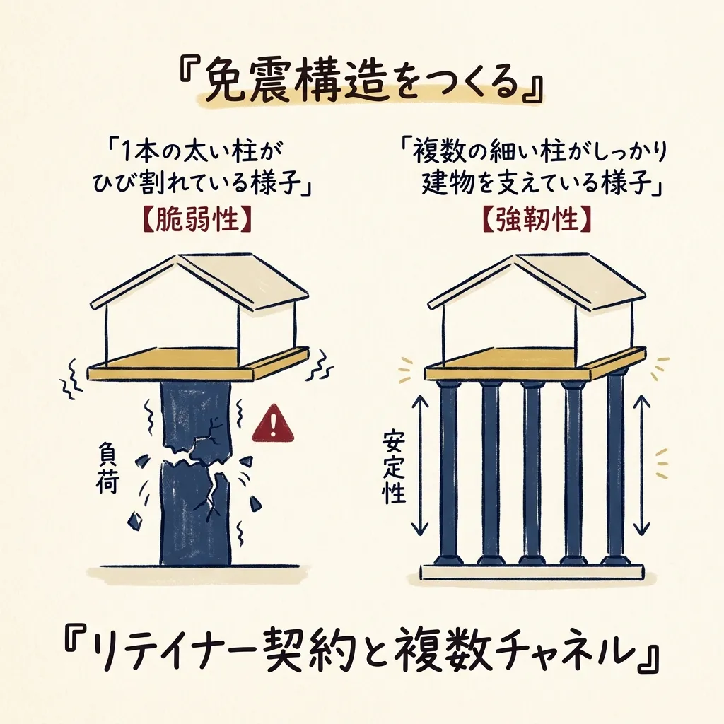免震構造をつくる図解