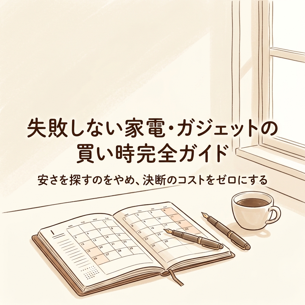 失敗しない家電・ガジェットの買い時完全ガイド：2027年問題と決断のコスト