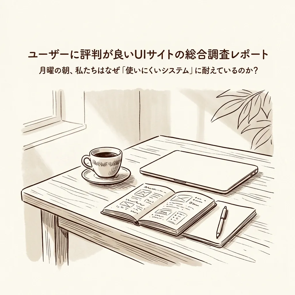 サムネイル画像：静かなデスクとコーヒー