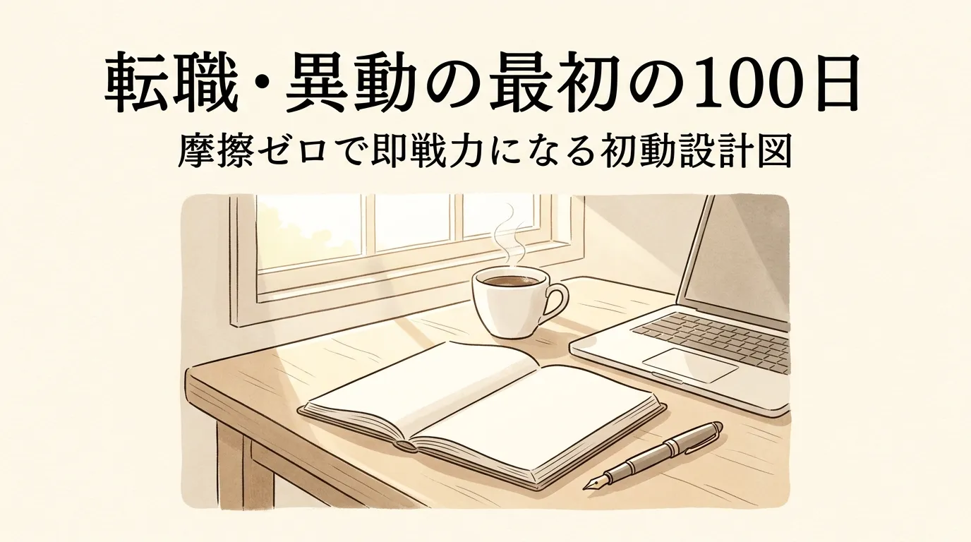 転職・異動の最初の100日：摩擦ゼロで即戦力になる初動設計図