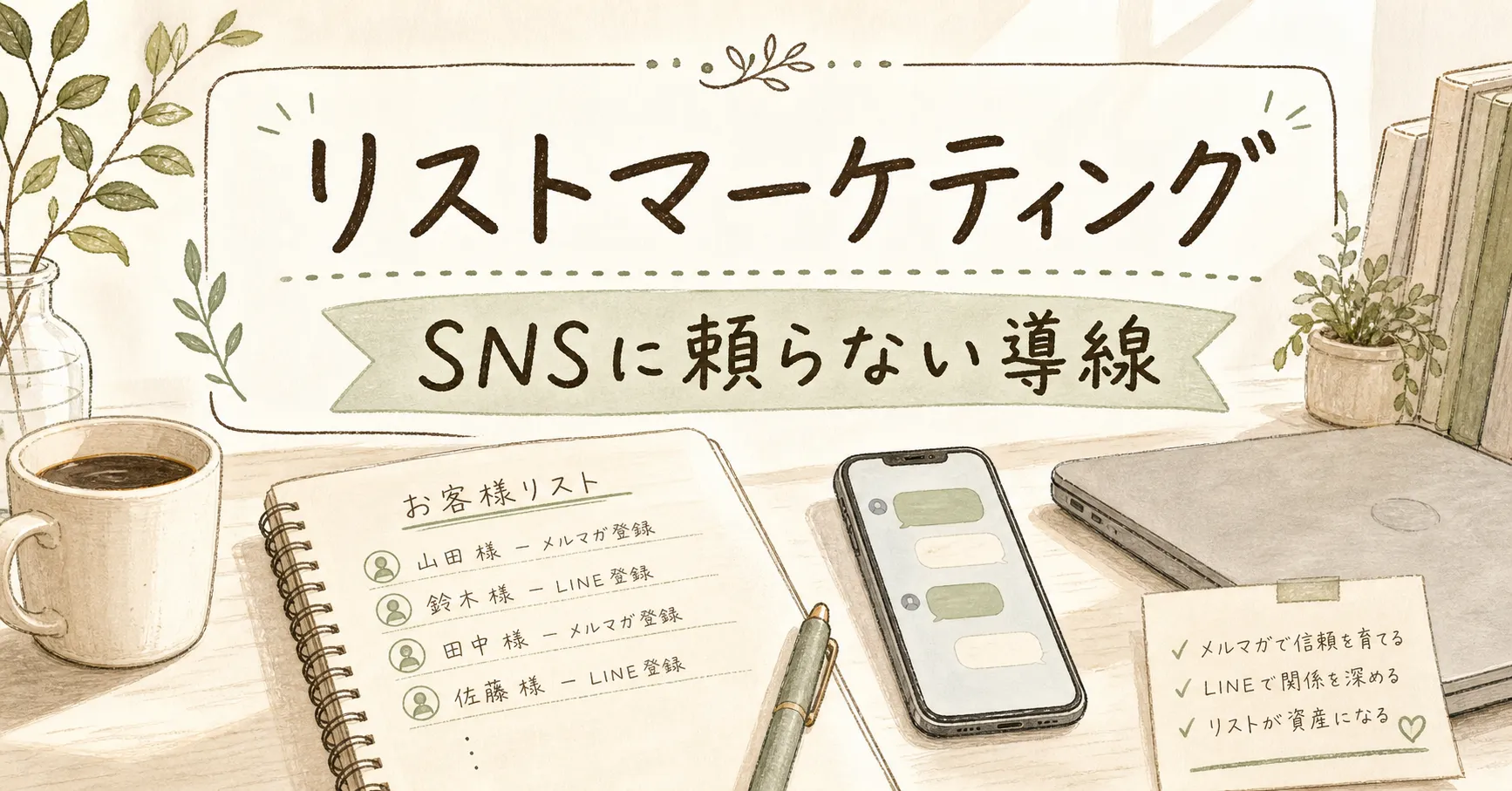 サムネイル画像：リストマーケティングの導線設計
